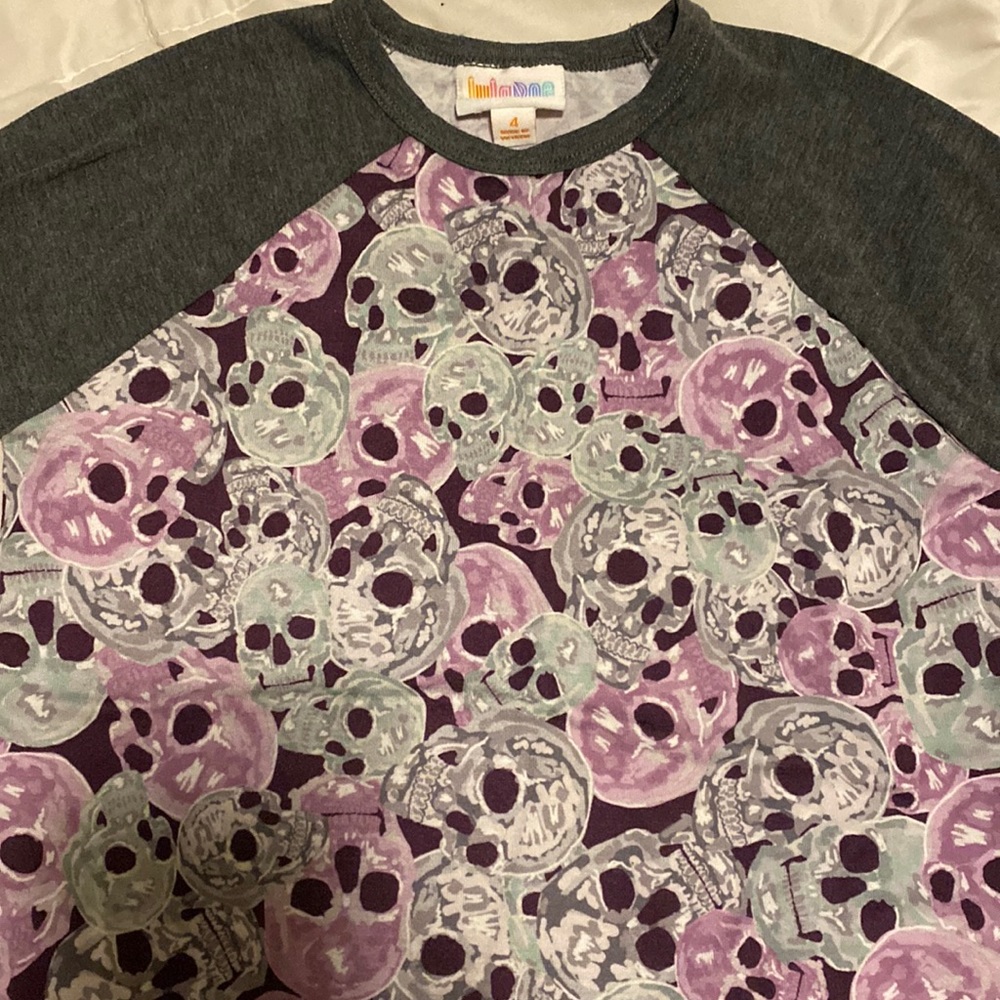 LuLaRoe kids skull top